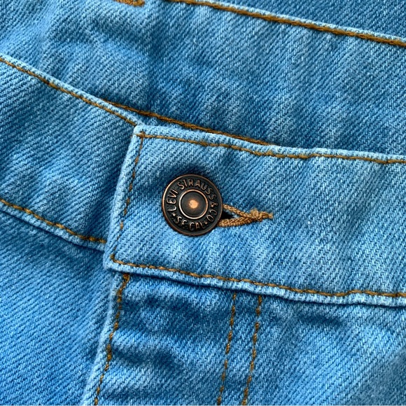 Vintage 70s Levi’s Orange Tab Light Wash Denim Jeans 38x34 - Picture 6 of 11